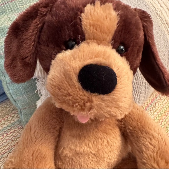 Build A Bear Workshop Retired Sitting Caramel Brown & Tan Puppy Dog 2013 - Picture 2 of 8